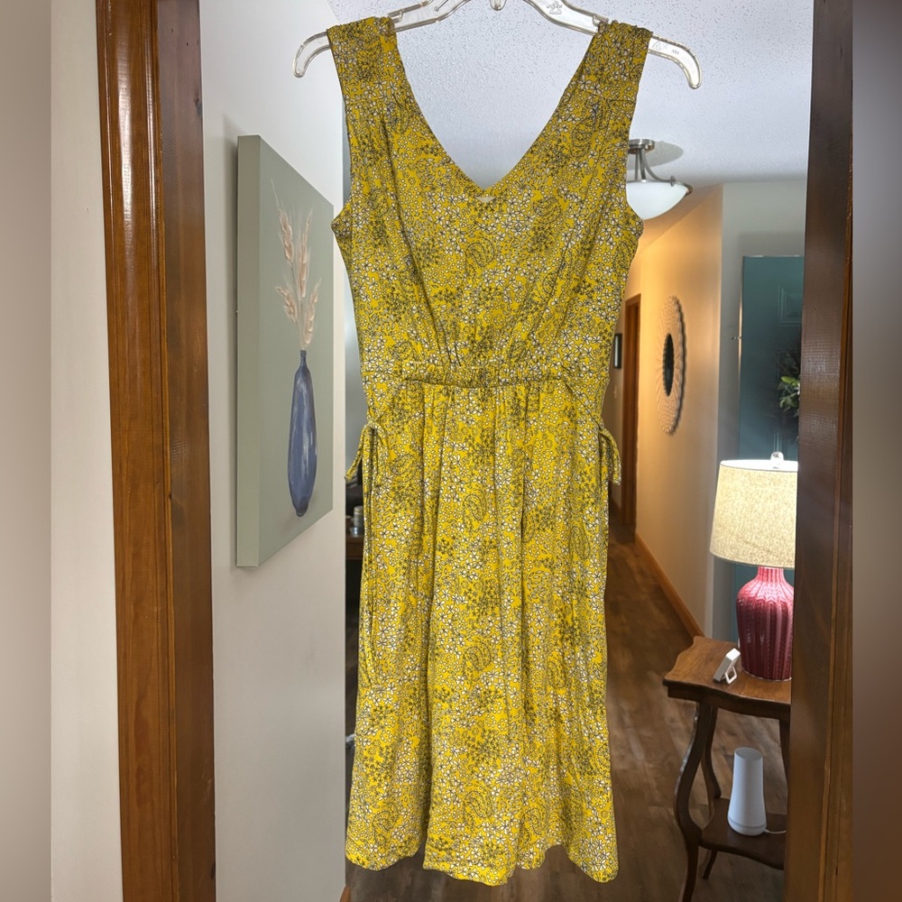 Cynthia Rowley Yellow Floral Mini Dress